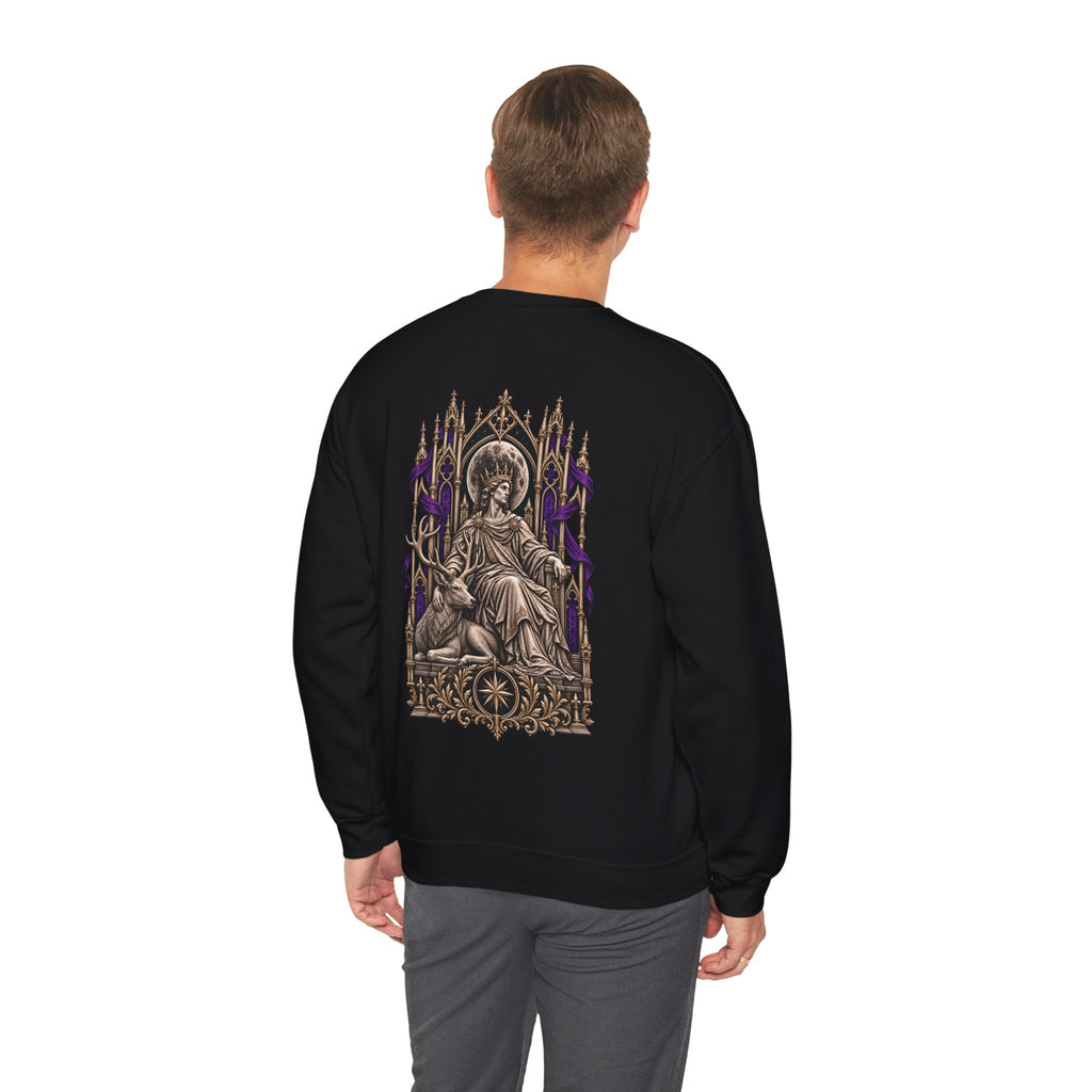 Hollow Crown Sweatshirt in Black — model view