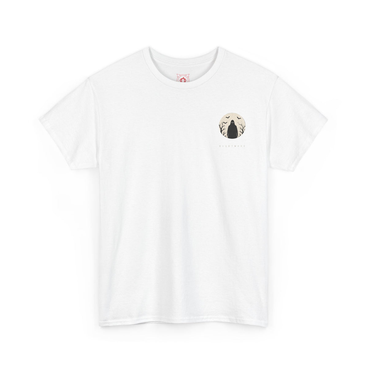 Nightmare Moon Ghost T-Shirt in White — front view