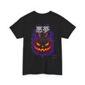 Nightmare Flame Pumpkin T-Shirt in Black — back view