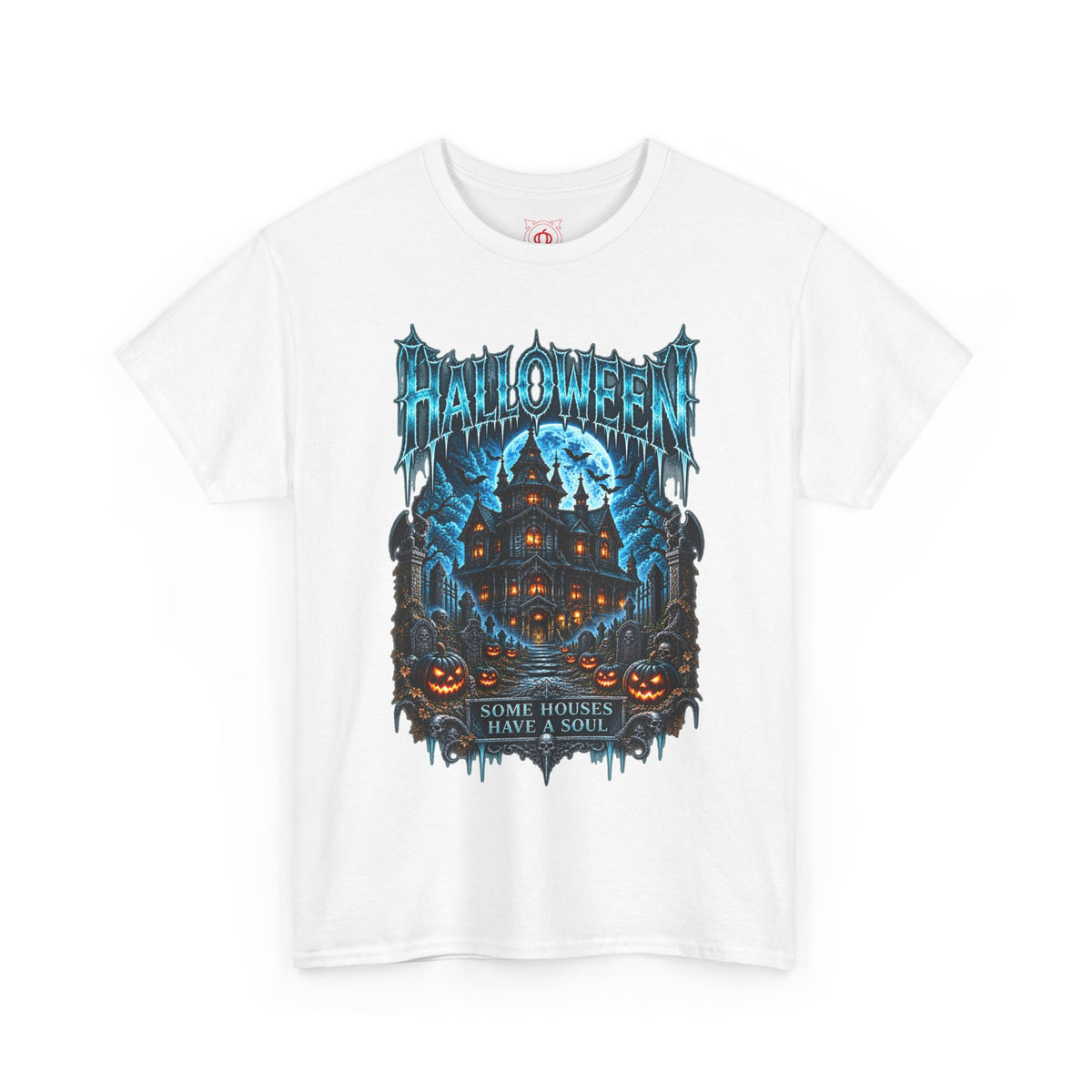 House of Souls T-Shirt in White — front view