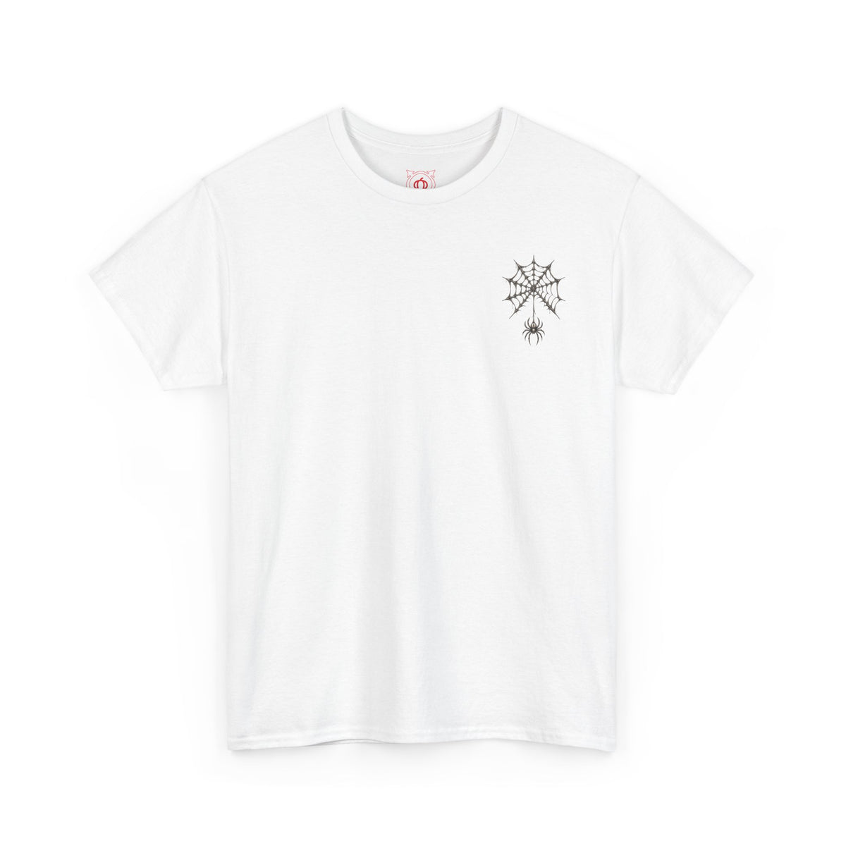 Spider Web T-Shirt in White — front view
