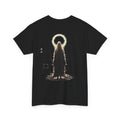 Pale Halo Ghost T-Shirt in Black — back view