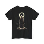 Pale Halo Ghost T-Shirt in Black — back view