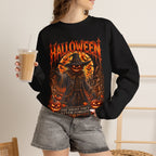 Never Forgotten Scarecrow Sweatshirt in Black — model view