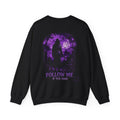 Follow Me Grim Reaper Sweatshirt in Black — back view