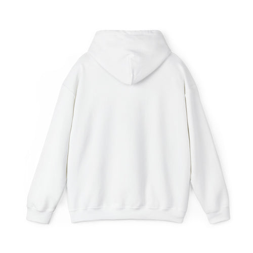 Bone Sign Skeleton Hand Hoodie in White — back view