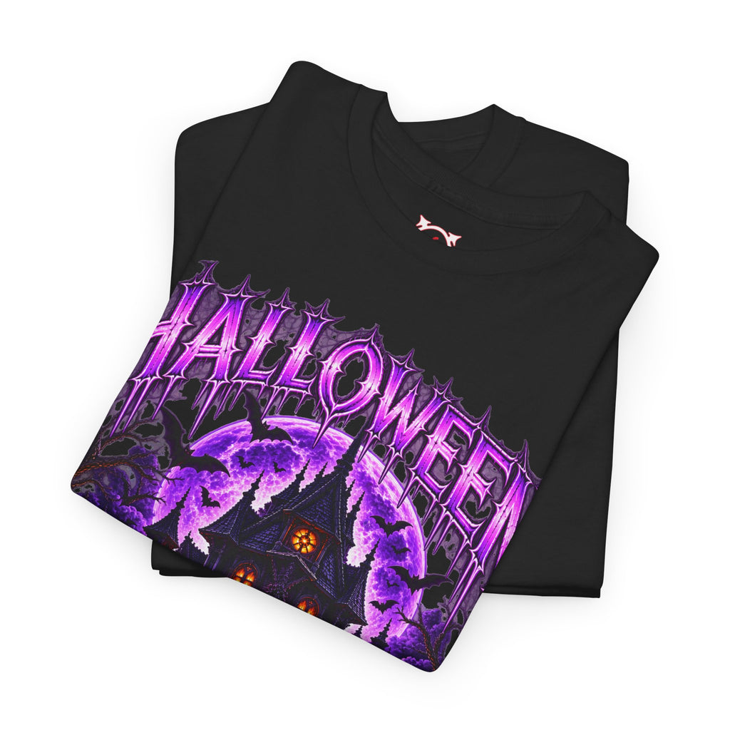 Haunted Home T-Shirt in Black — folded view