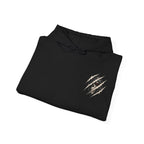 Beneath the Surface Skull Hoodie in Black — folded view