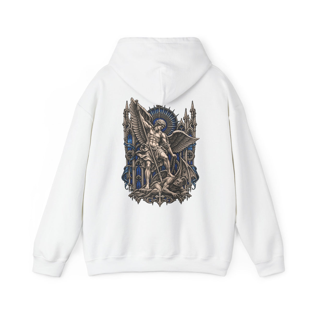 Stonewing Hoodie in White — back view