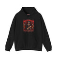 Beauty of the Dead Gothic Portrait Hoodie in Black — front view