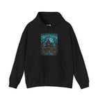 Midnight Manor Haunted House Hoodie in Black — front view