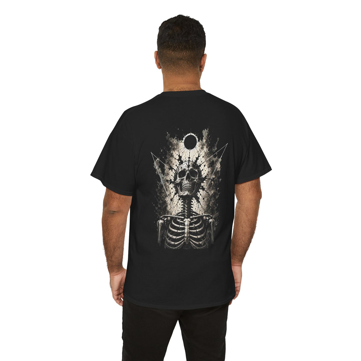 Eclipse Skeleton T-Shirt in Black — model view