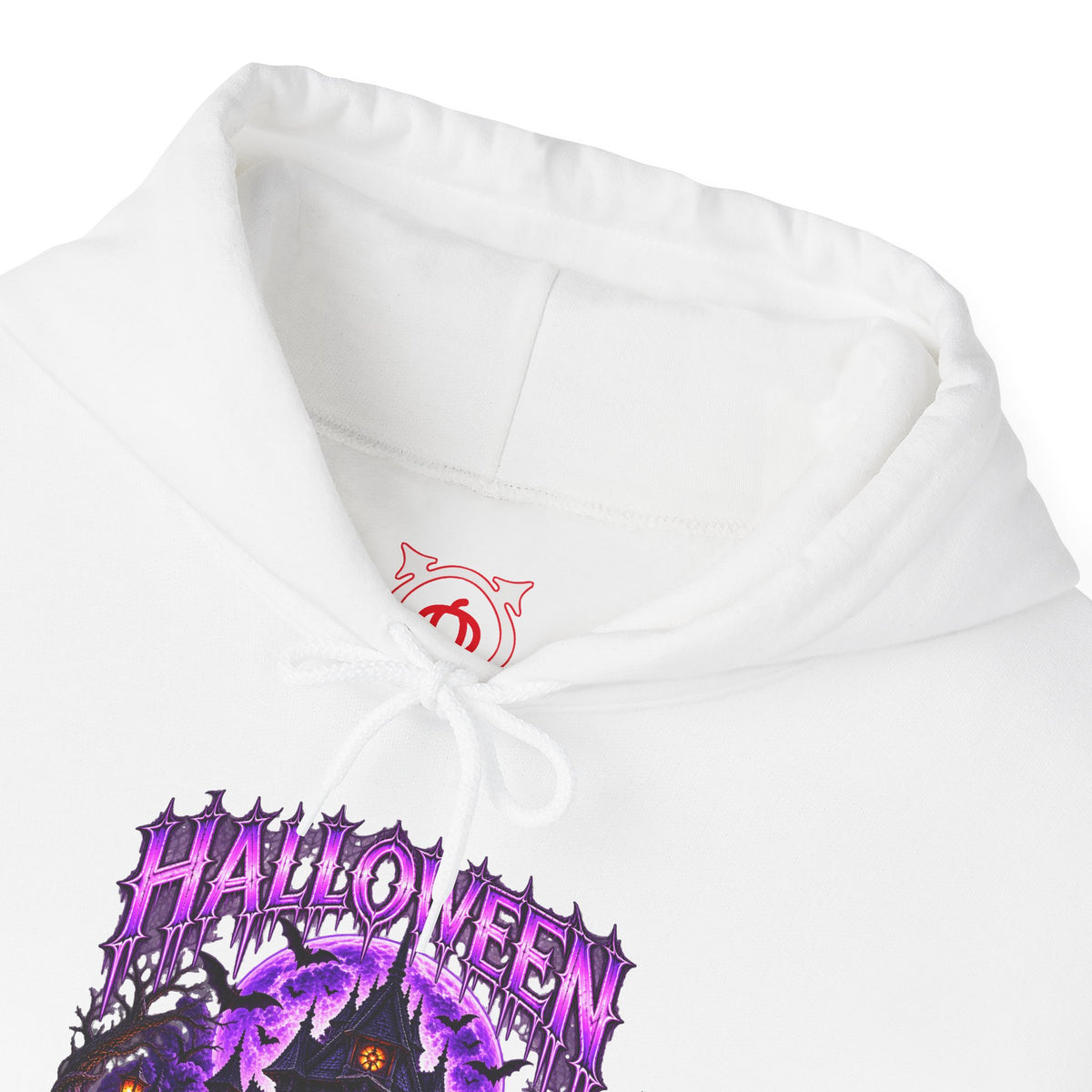 Haunted Home Hoodie in White — front view