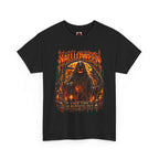 Time Is Running Out Grim Reaper T-Shirt in Black — front view