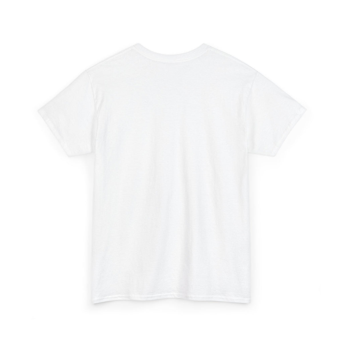 Bad Luck Follows Black Cat T-Shirt in White — back view