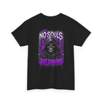 No Souls Just Shadows Grim Reaper T-Shirt in Black — back view