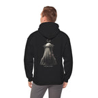 Nothing Is Real Ghost Hoodie in Black — model view