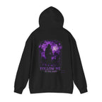 Follow Me Grim Reaper Hoodie in Black — back view