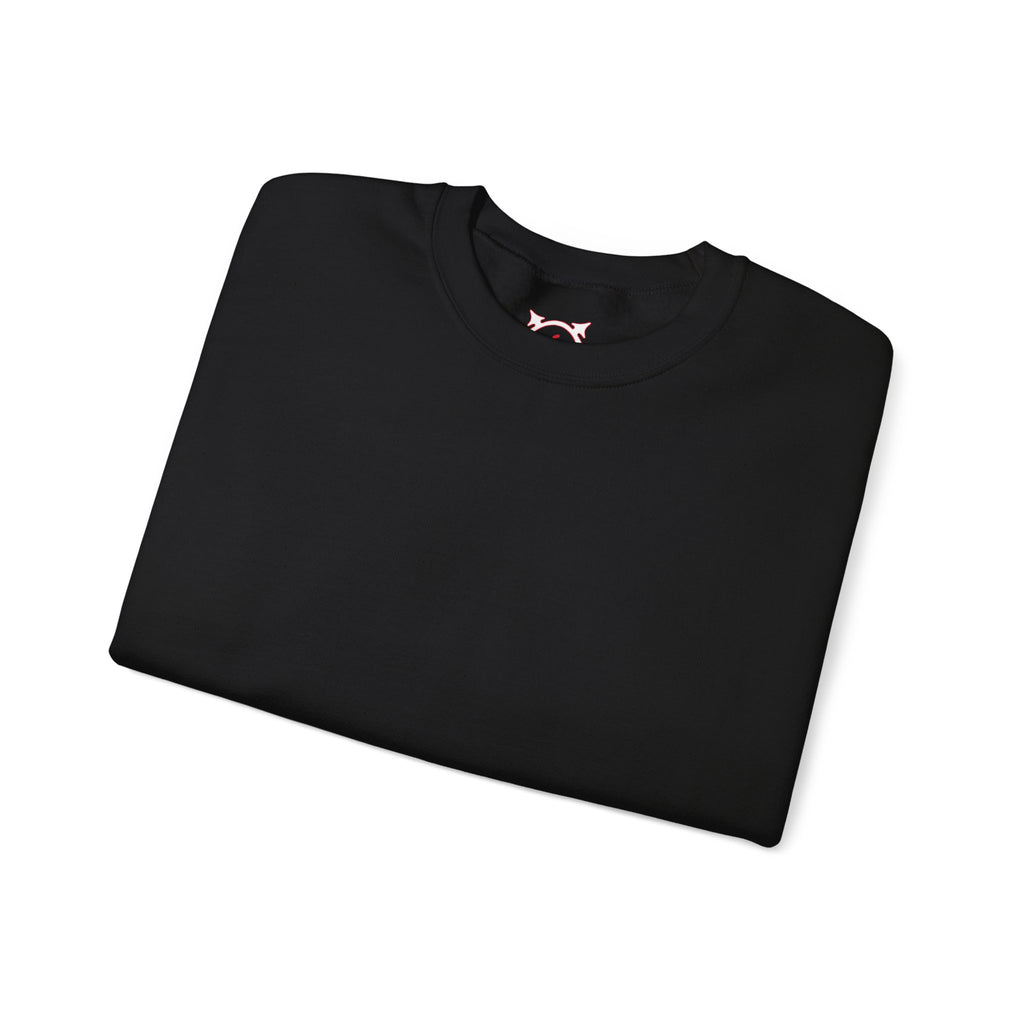 Overthinking Kills Skull Sweatshirt in Black — folded view