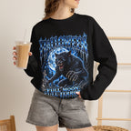 Full Moon Terror Werewolf Sweatshirt in Black — model view