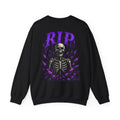 RIP Skeleton Sweatshirt in Black — back view