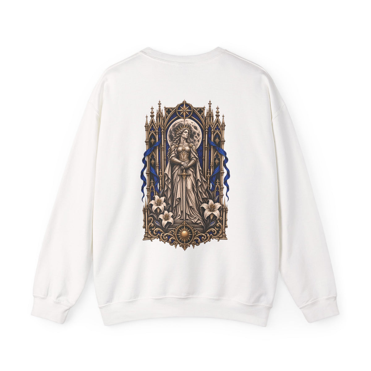 Vigil Sweatshirt in White — back view