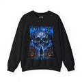 Fear Never Dies Skull Sweatshirt in Black — front view