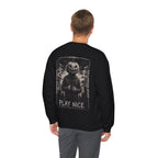 Play Nice Pumpkin Sweatshirt in Black — model view