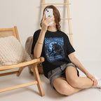 Full Moon Terror Werewolf T-Shirt in Black — model view