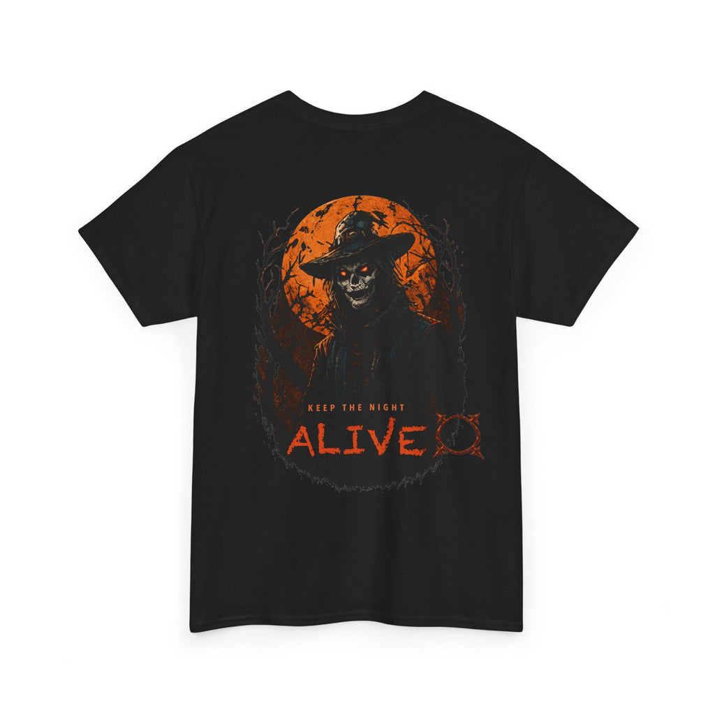 Keep the Night Alive Skeleton T-Shirt in Black — back view