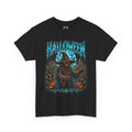 The Fields Are Watching Scarecrow T-Shirt in Black — front view