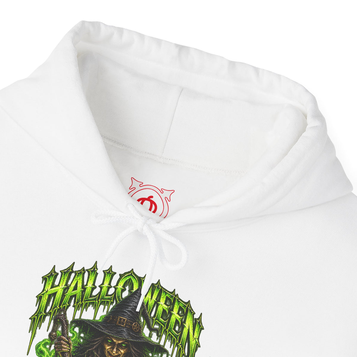 Magic Is Real Witch Hoodie in White — front view