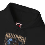 Plague Watch Plague Doctor Hoodie in Black — front view