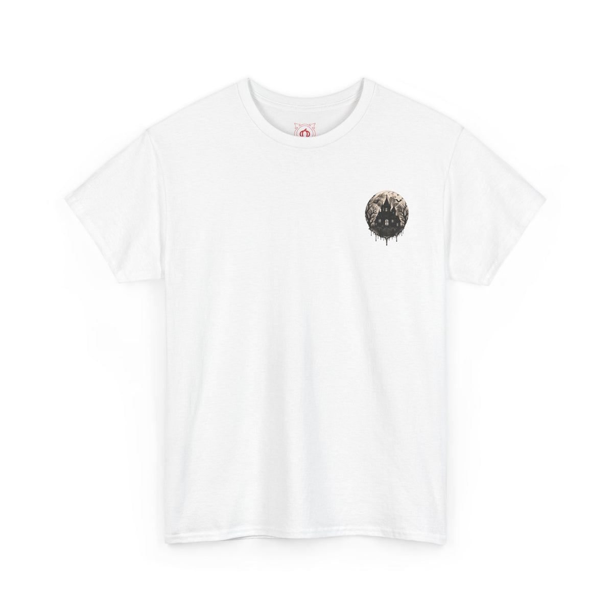 Moonlit House T-Shirt in White — front view