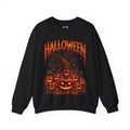 Carved by Fear Pumpkin Sweatshirt in Black — front view