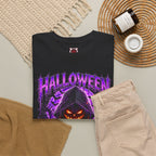 Fear the Night Pumpkin T-Shirt in Black — folded view