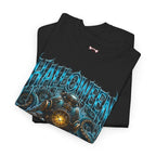 Drown Your Fears Deep Sea T-Shirt in Black — folded view