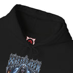 Midnight Vows Gothic Bride Hoodie in Black — front view