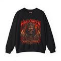 King of Terror Skeleton Sweatshirt in Black — front view