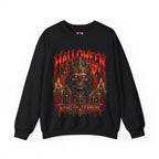 King of Terror Skeleton Sweatshirt in Black — front view