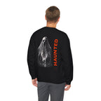 Haunted Ghost Sweatshirt in Black — model view