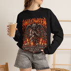 Not All Angels Sweatshirt in Black — model view