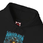 Drown Your Fears Deep Sea Hoodie in Black — front view