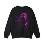 Night Ride Motorcycle Sweatshirt in Black — back view