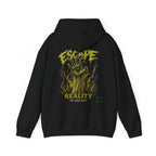 Escape Reality Zombie Hand Hoodie in Black — back view