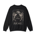 Play Nice Pumpkin Sweatshirt in Black — back view
