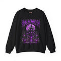 Enter If You Dare Haunted House Sweatshirt in Black — front view