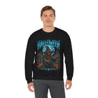 The Fields Are Watching Scarecrow Sweatshirt in Black — model view