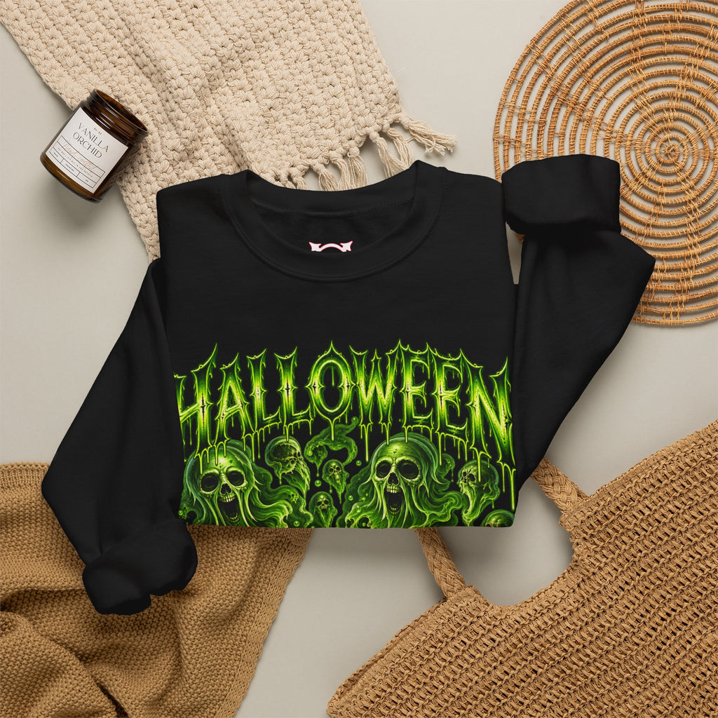 Magic Has a Price Cauldron Sweatshirt in Black — folded view