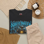 Drown Your Fears Deep Sea T-Shirt in Black — folded view